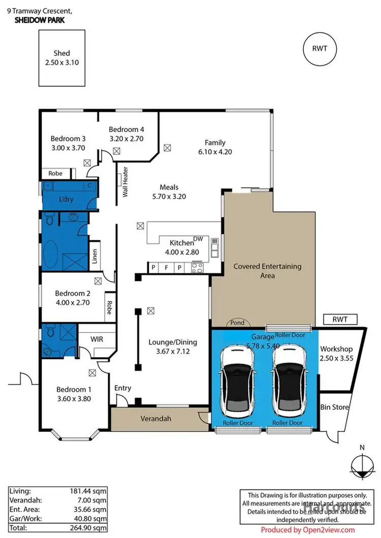 Floorplan of Homely house listing, 9 Tramway Crescent, Sheidow Park SA 5158