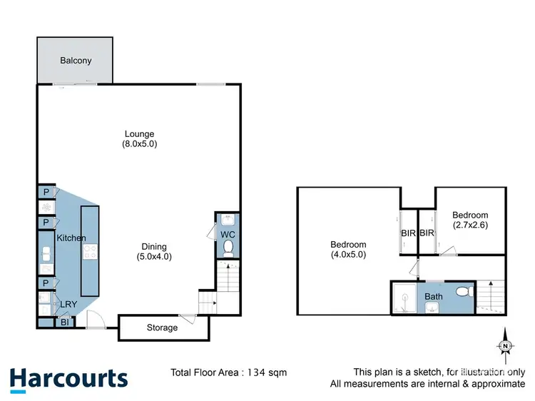Floorplan of Homely apartment listing, 210/3 Evans Street, Hobart TAS 7000