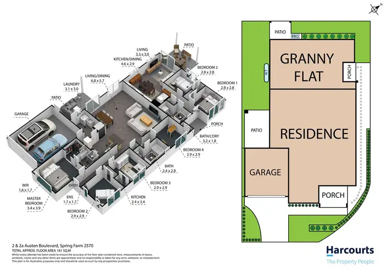 Floorplan of Homely house listing, 2 & 2A Austen Boulevard, Spring Farm NSW 2570