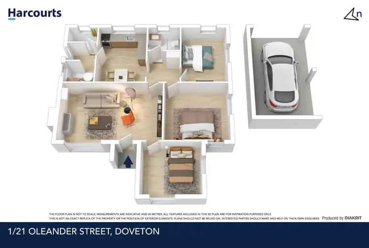Floorplan of Homely house listing, 1/21 Oleander Street, Doveton VIC 3177