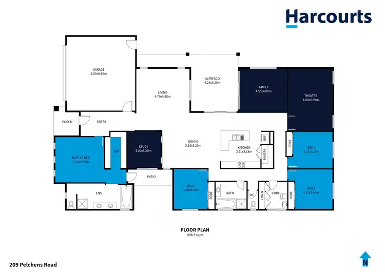 Floorplan of Homely house listing, 209 Pelchens Road, Quantong VIC 3401