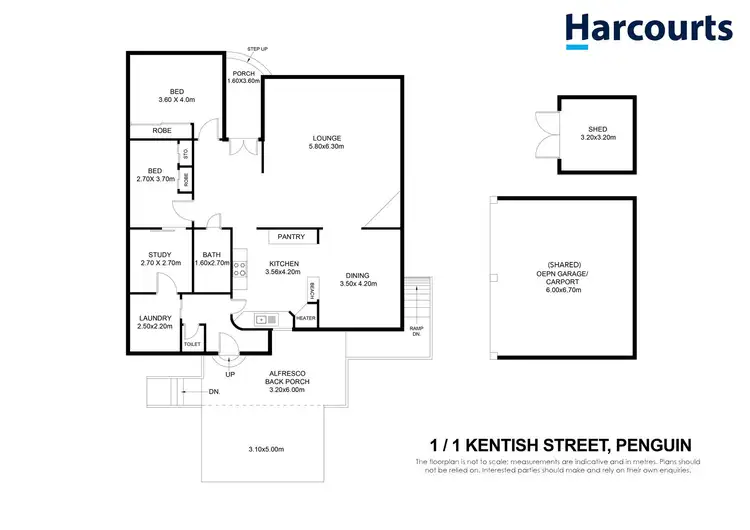 Floorplan of Homely house listing, 1/1 Kentish Street, Penguin TAS 7316