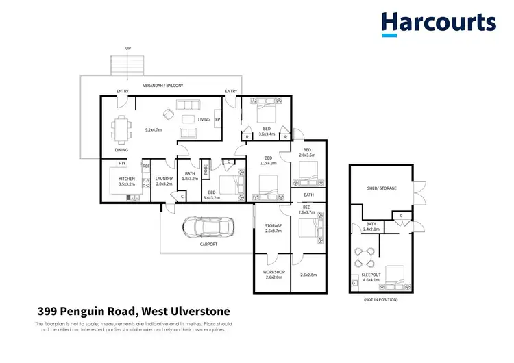 Floorplan of Homely rural property listing, 399 Penguin Road, West Ulverstone TAS 7315