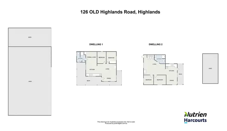 Floorplan of Homely rural property listing, 126 Old Highlands Road, Highlands VIC 3660
