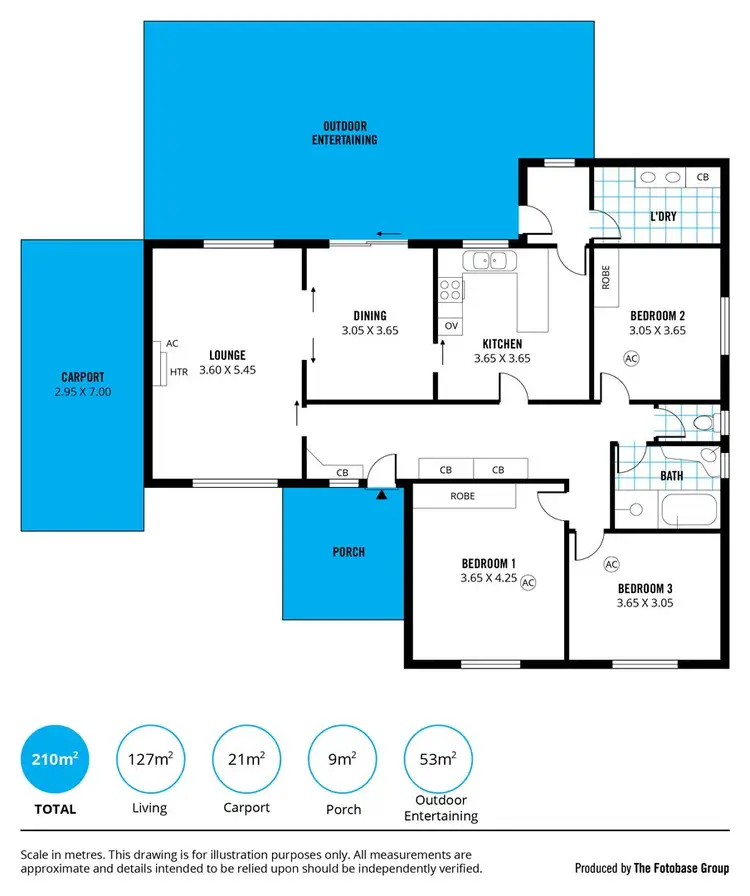 Floorplan of Homely house listing, 1 Parsons Avenue, Morphett Vale SA 5162