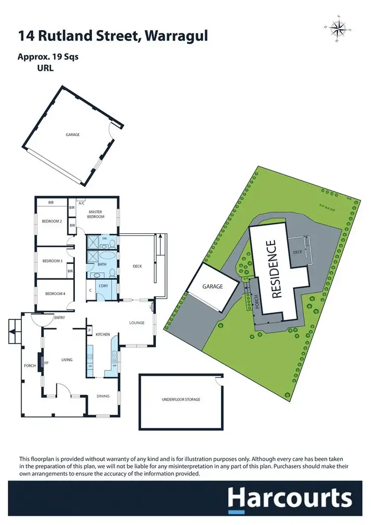 Floorplan of Homely house listing, 14 Rutland Street, Warragul VIC 3820