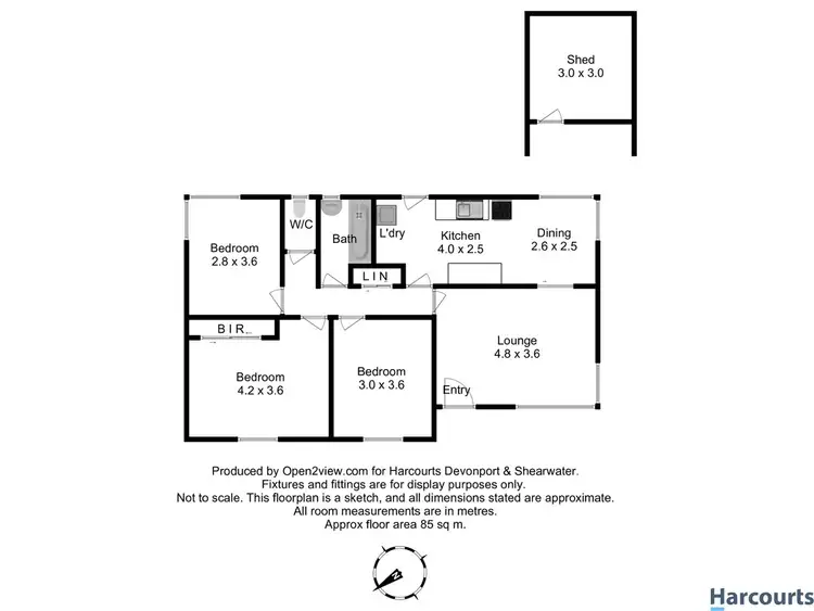 Floorplan of Homely house listing, 34 Josephine Street, West Ulverstone TAS 7315