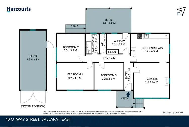Floorplan of Homely house listing, 40 Otway Street South, Ballarat East VIC 3350