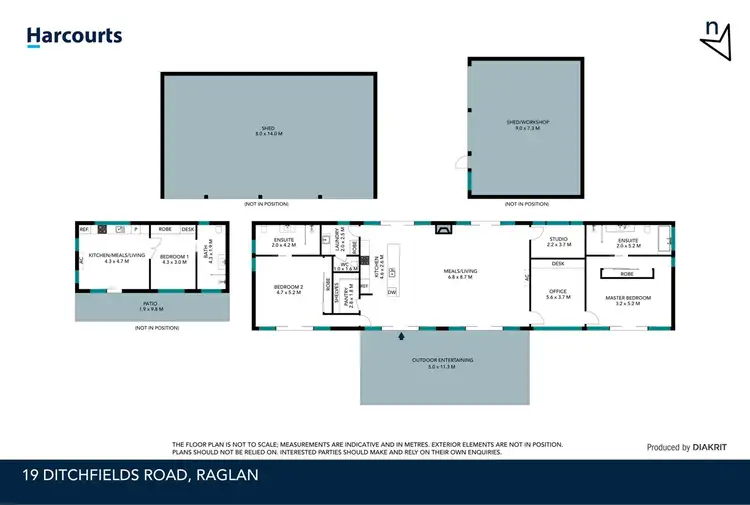 Floorplan of Homely rural property listing, 19 Ditchfields Road, Raglan VIC 3373