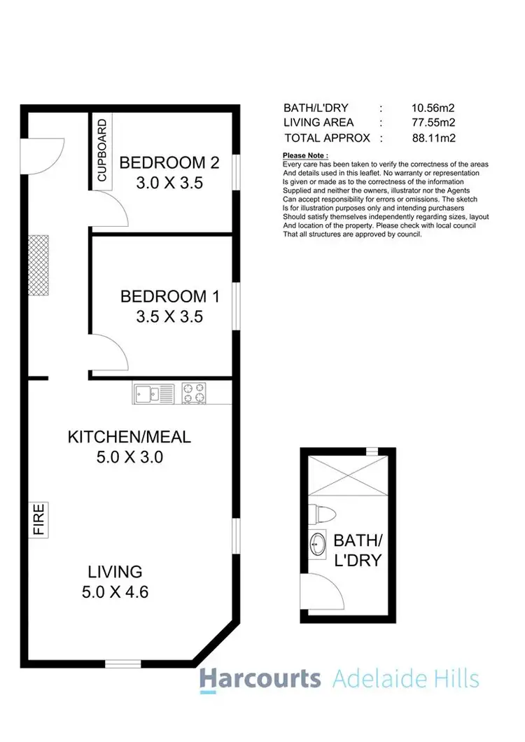 Floorplan of Homely unit listing, 5/50 Bridge Street, Kensington Gardens SA 5068