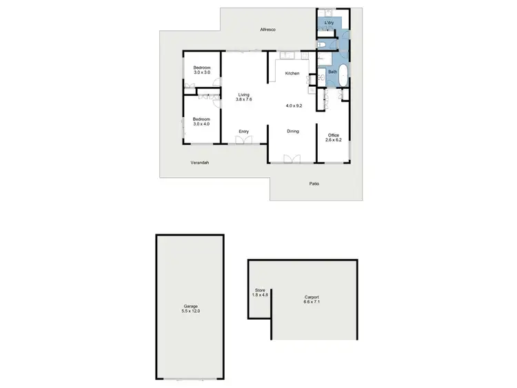 Floorplan of Homely rural property listing, 174 Creek Junction Rd, Kithbrook VIC 3666