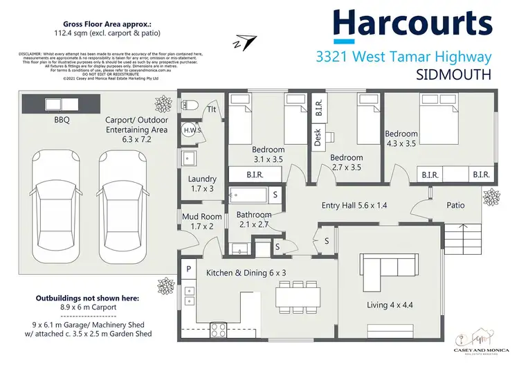 Floorplan of Homely house listing, 3321 West Tamar Highway, Sidmouth TAS 7270