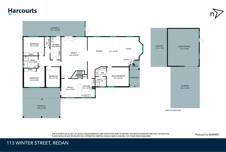 Floorplan of Homely house listing, 113 Winter Street, Redan VIC 3350