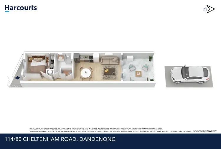 Floorplan of Homely apartment listing, 114/80 Cheltenham Road, Dandenong VIC 3175