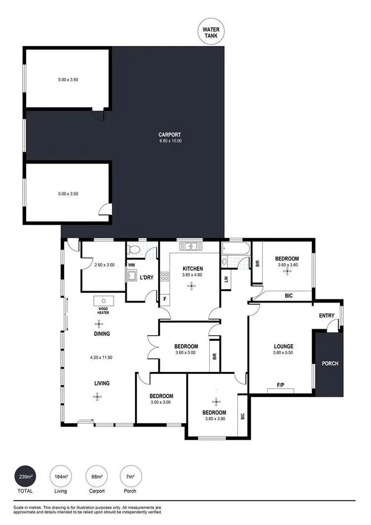 Floorplan of Homely house listing, 1 Torrens Vale Road, Bald Hills SA 5203