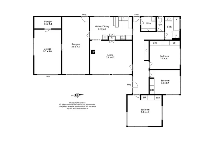 Floorplan of Homely house listing, 52 Leighlands Avenue, Ulverstone TAS 7315