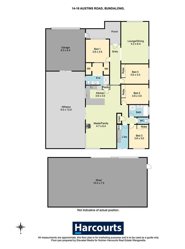 Floorplan of Homely house listing, 14-16 Austins Road, Bundalong VIC 3730