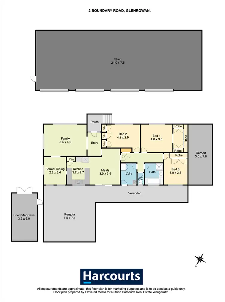 Floorplan of Homely house listing, 2 Boundary Road, Glenrowan VIC 3675