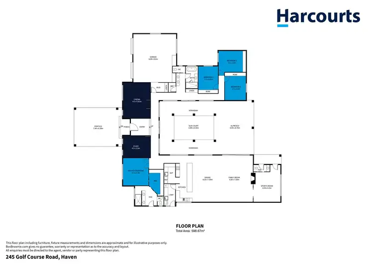 Floorplan of Homely house listing, 245 Golf Course Road, Haven VIC 3401