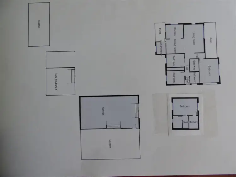 Floorplan of Homely rural property listing, 993 Pomonal Road Bellellen Via, Stawell VIC 3380