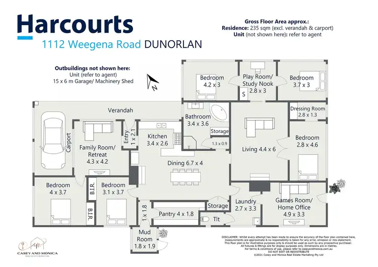 Floorplan of Homely house listing, 1112 Weegena Road, Dunorlan TAS 7304