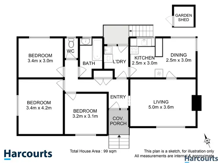 Floorplan of Homely house listing, 185 Lamprill Circle, Herdsmans Cove TAS 7030