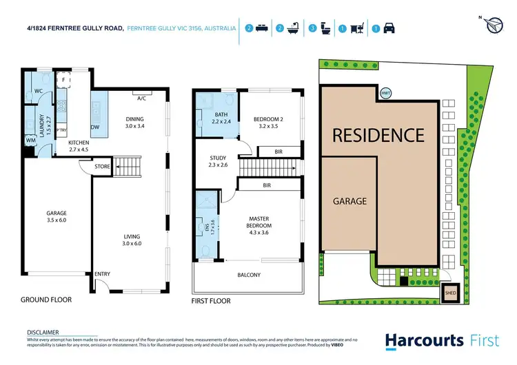 Floorplan of Homely townhouse listing, 4/1824 Ferntree Gully Road, Ferntree Gully VIC 3156