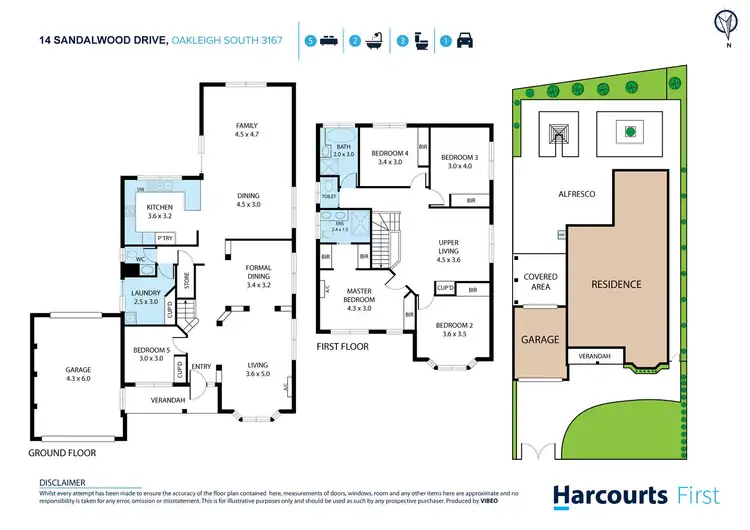 Floorplan of Homely house listing, 14 Sandalwood Drive, Oakleigh South VIC 3167