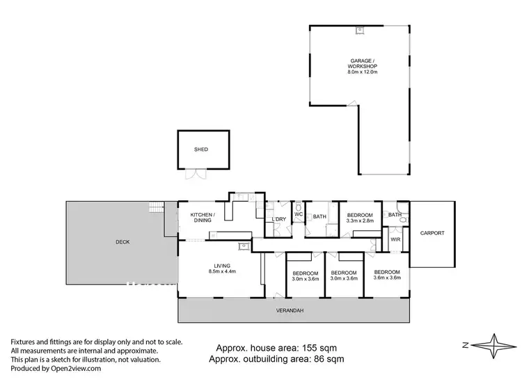 Floorplan of Homely house listing, 21 Kallista Drive, Huonville TAS 7109