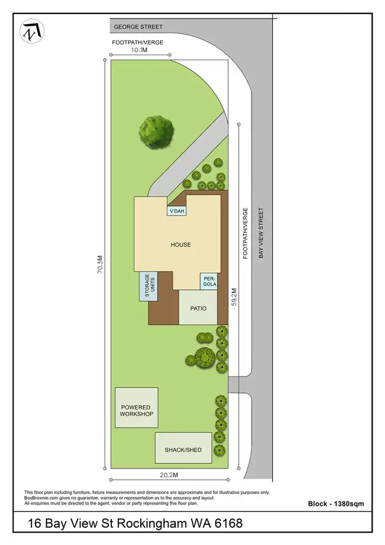 Floorplan of Homely house listing, 16 Bay View Street, Rockingham WA 6168