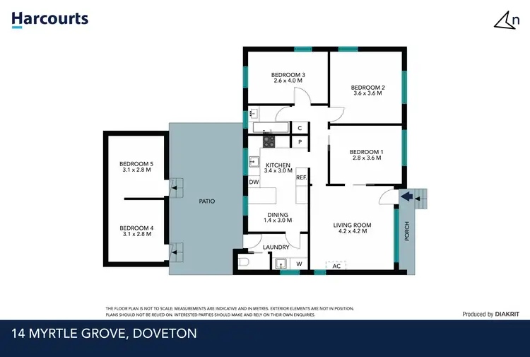 Floorplan of Homely house listing, 14 Myrtle Grove, Doveton VIC 3177