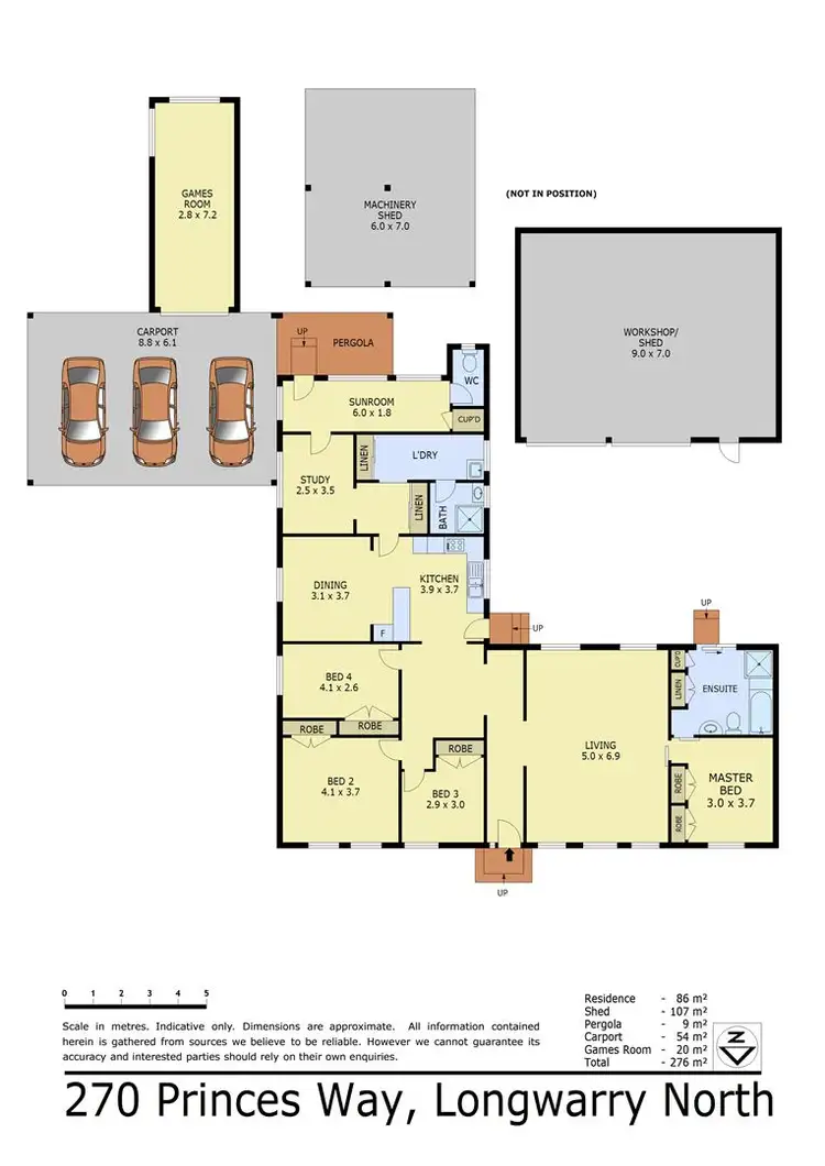 Floorplan of Homely rural property listing, 270 Princes Way, Longwarry North VIC 3816