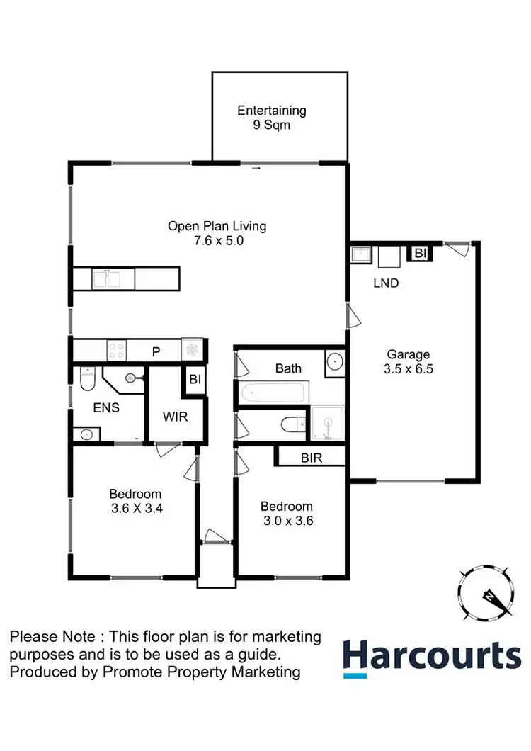 Floorplan of Homely house listing, 2/5 Parsonage Place, Rokeby TAS 7019