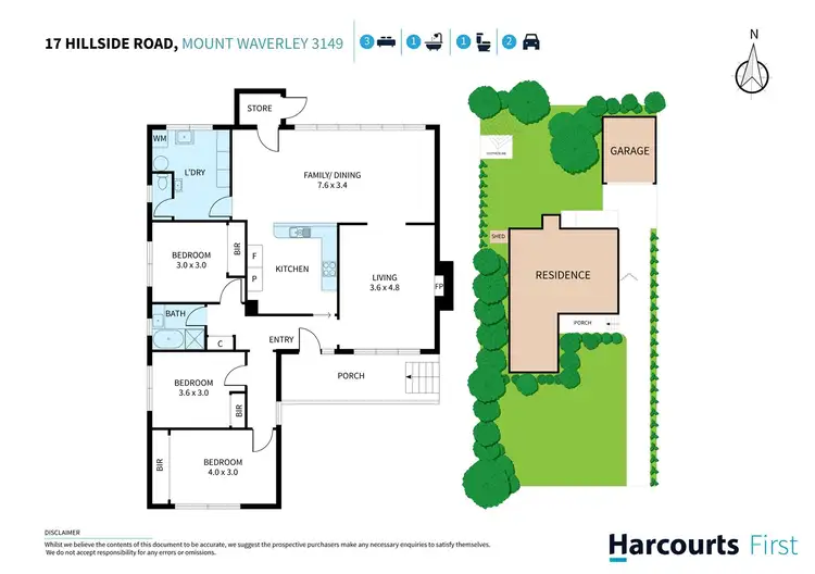 Floorplan of Homely house listing, 17 Hillside Road, Mount Waverley VIC 3149