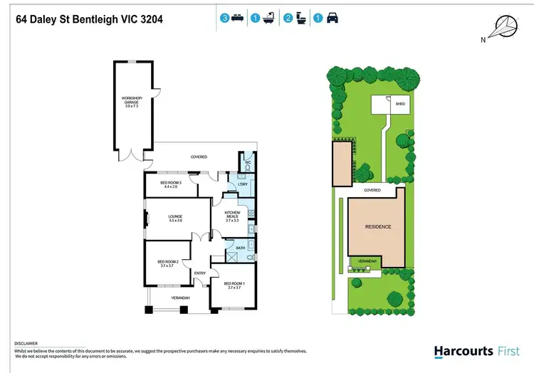 Floorplan of Homely house listing, 64 Daley Street, Bentleigh VIC 3204