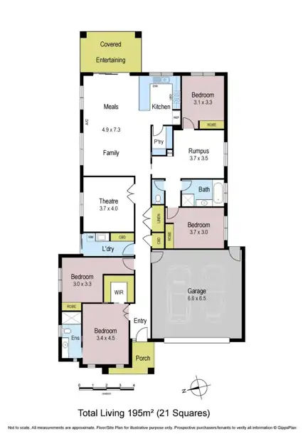 Floorplan of Homely house listing, 74 Myrtle Crescent, Warragul VIC 3820