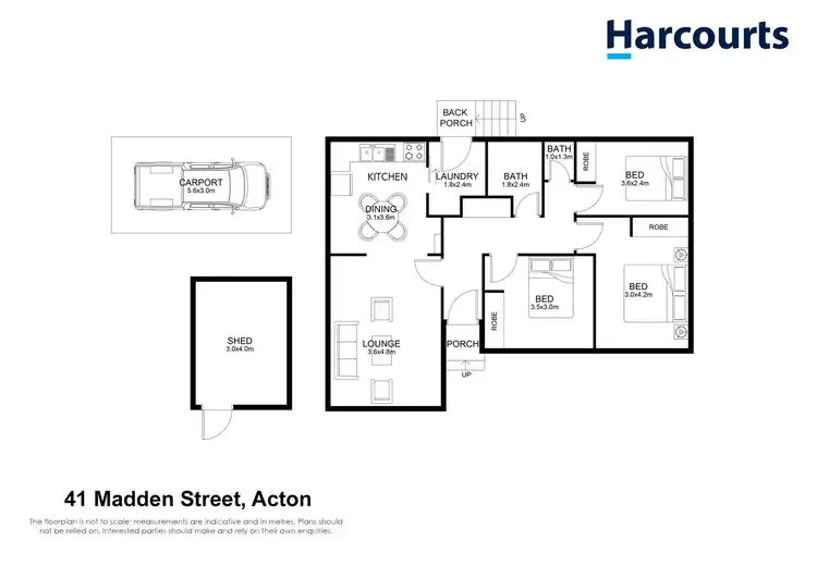 Floorplan of Homely house listing, 41 Madden Street, Acton TAS 7320