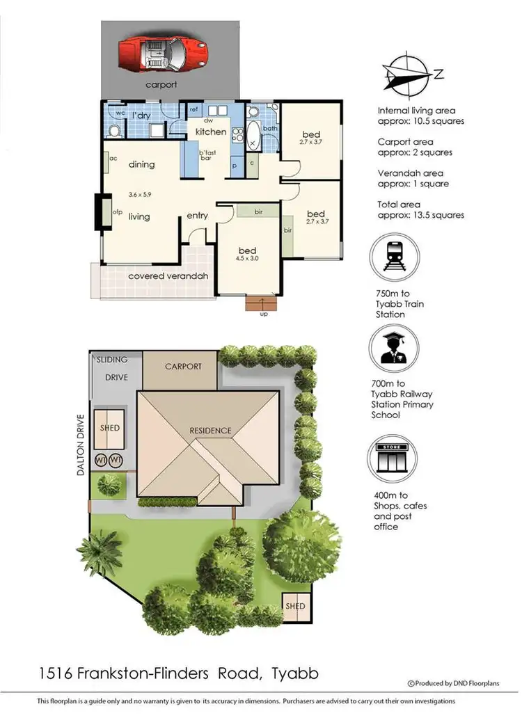 Floorplan of Homely house listing, 1516 Frankston-Flinders Road, Tyabb VIC 3913
