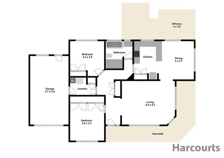Floorplan of Homely house listing, 2 Beckham Court, Warragul VIC 3820