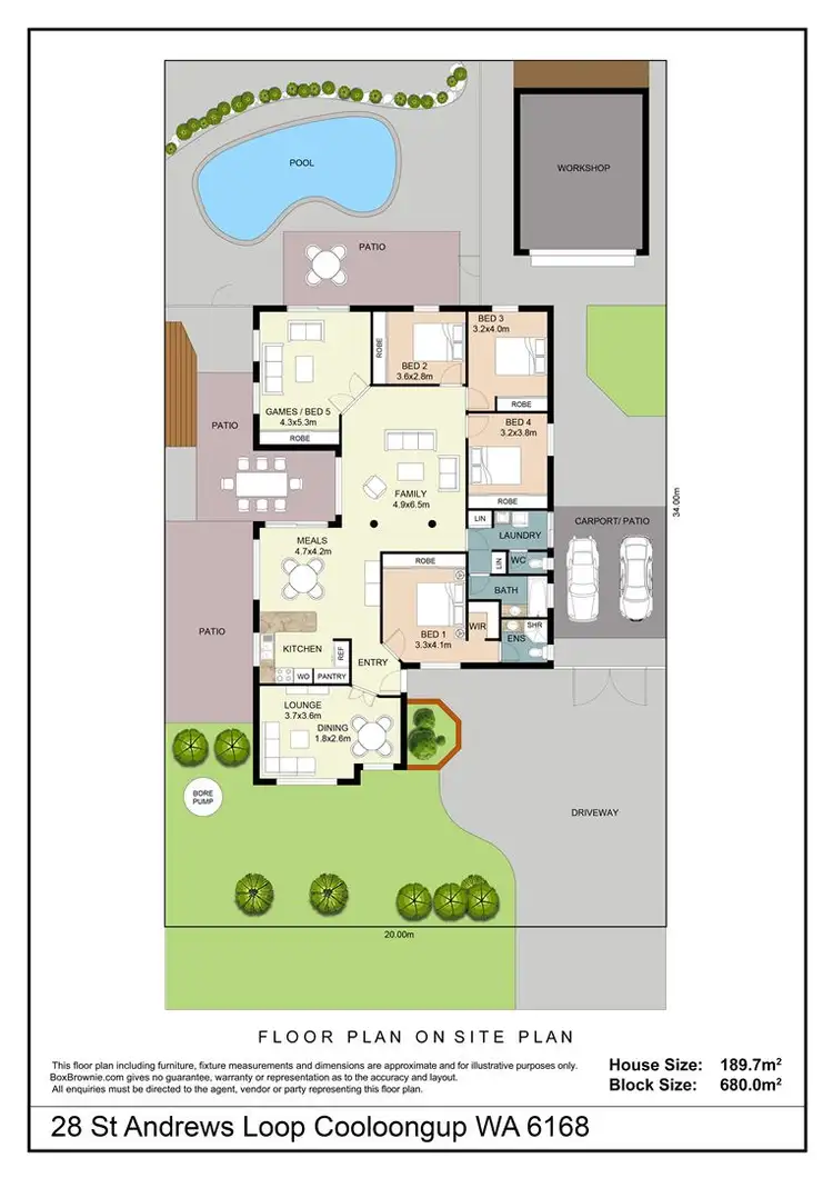 Floorplan of Homely house listing, 28 St Andrews Loop, Cooloongup WA 6168