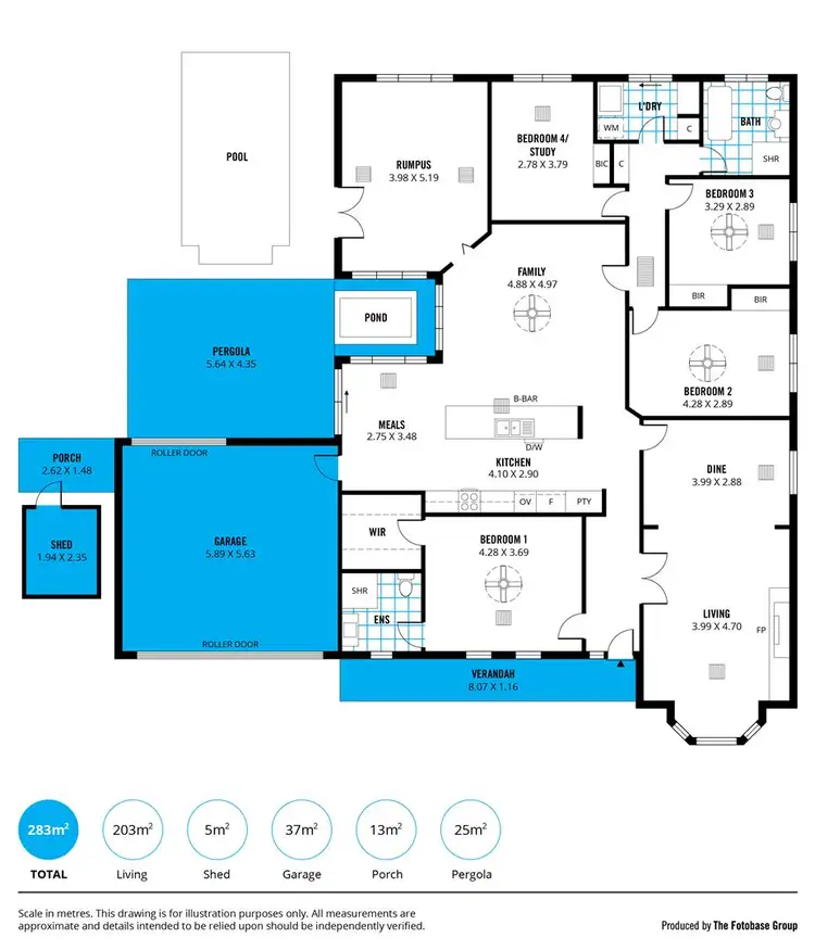 Floorplan of Homely house listing, 8 Sturt Approach, Flagstaff Hill SA 5159
