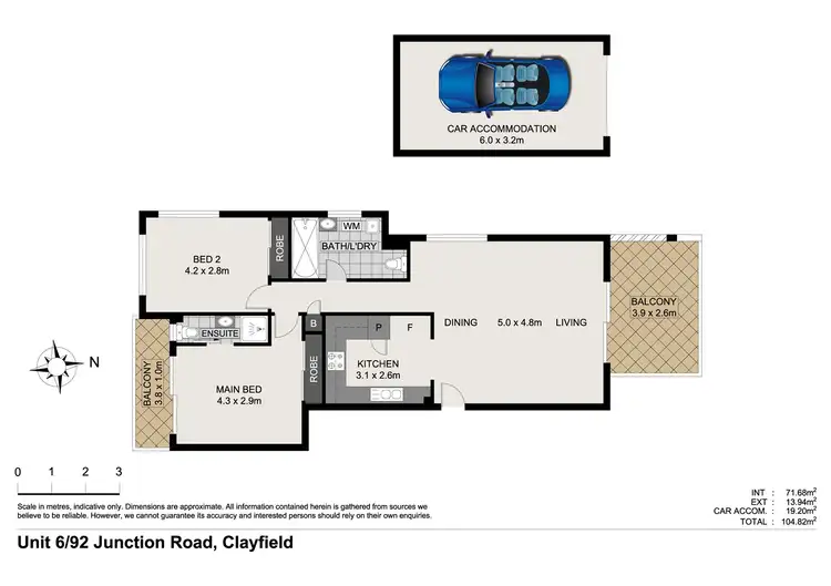 Floorplan of Homely apartment listing, 6/92 Junction Road, Clayfield QLD 4011