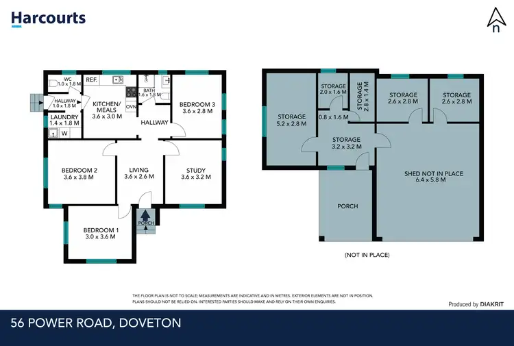 Floorplan of Homely house listing, 56 Power Road, Doveton VIC 3177
