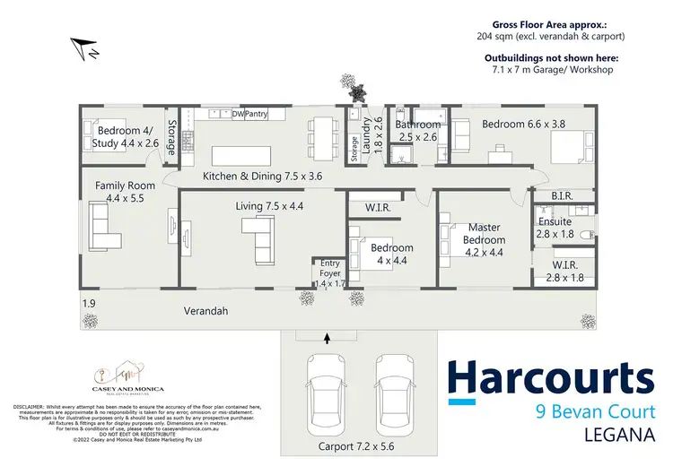 Floorplan of Homely house listing, 9 Bevan Court, Legana TAS 7277