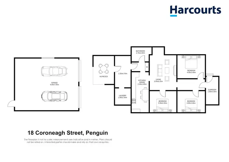 Floorplan of Homely house listing, 18 Coroneagh Street, Penguin TAS 7316