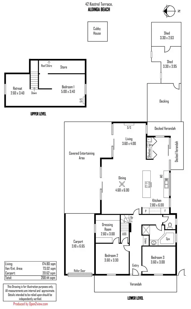 Floorplan of Homely house listing, 42 Kestrel Terrace, Aldinga Beach SA 5173