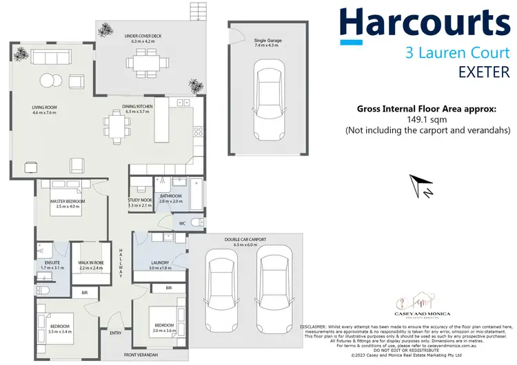 Floorplan of Homely house listing, 3 Lauren Court, Exeter TAS 7275