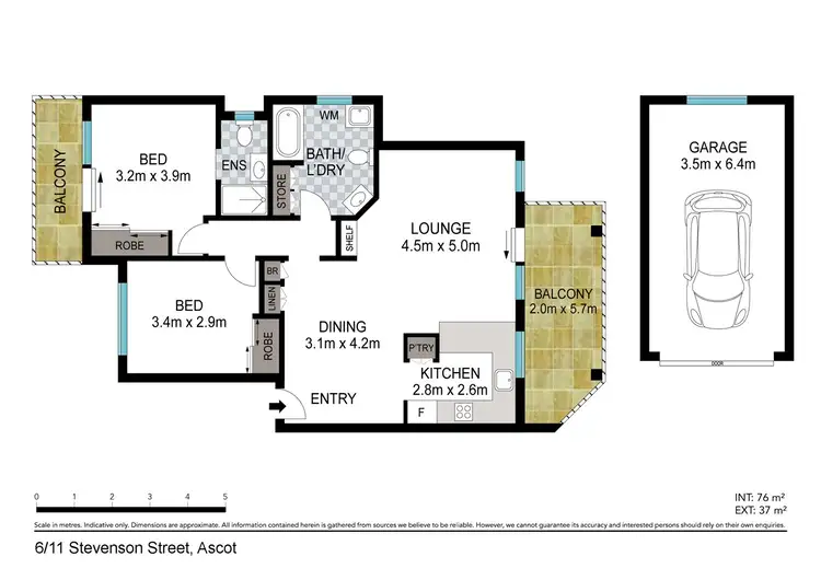 Floorplan of Homely apartment listing, 6/11 Stevenson Street, Ascot QLD 4007