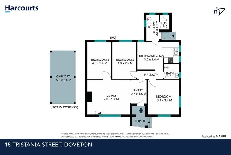 Floorplan of Homely house listing, 15 Tristania Street, Doveton VIC 3177