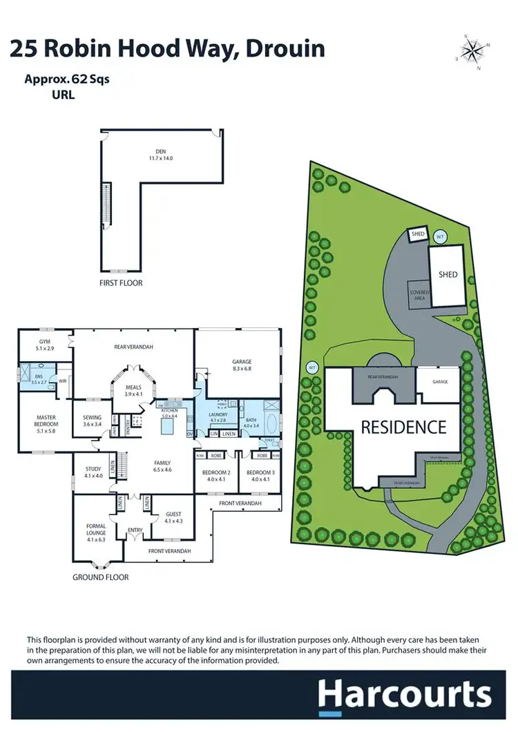 Floorplan of Homely house listing, 25 Robin Hood Way, Drouin VIC 3818